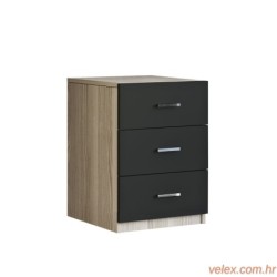 Ladica, hrast Crno, Vario C - Oak, Black