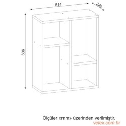 Pomoćni stol, Bijela boja, Lupus - White