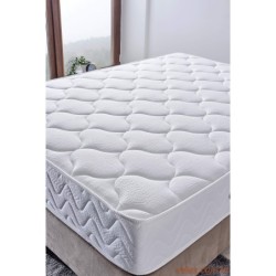 Madrac, Bijela boja, Relax 140x190 cm Double Size Luxury Middle Firm Mattress