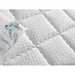 Madrac, Bijela boja, Blue 180x200 cm Double Size Luxury Firm Mattress