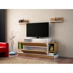 TV jedinica, Bijela boja Orah, Magic - White, Walnut