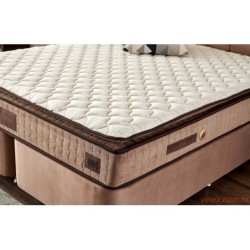 Madrac, Bijela boja Smeđa, W Cotton 180x200 cm Double Size Firm Mattress