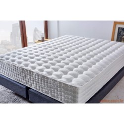 Madrac, Bijela boja, London 160x200 cm Double Size FR Fabric PocketSpring Luxury Mattress