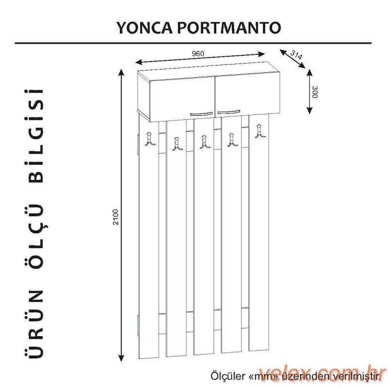 Ormarić, Bijela boja, Yonca - White