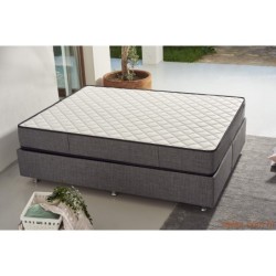 Madrac, Bijela boja Sivo, Diamond 140x190 cm Double Size Ultra Firm Mattress