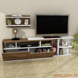 TV jedinica, Bijela boja Orah, Beste - White, Walnut