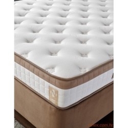 Madrac, Bijela boja Smeđa, Latte 140x200 cm Double Size Firm Mattress