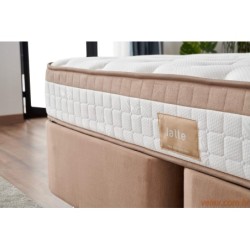 Madrac, Bijela boja Smeđa, Latte 140x200 cm Double Size Firm Mattress