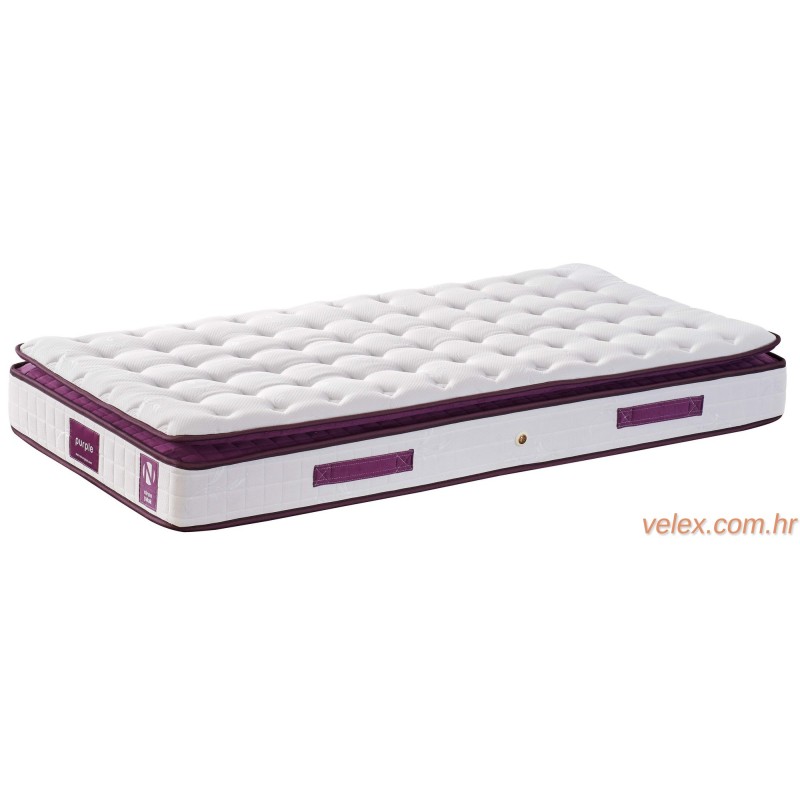 Madrac, Bijela boja Ljubičasta, Purple 90x200 cm Single Size Padded Soft Mattress