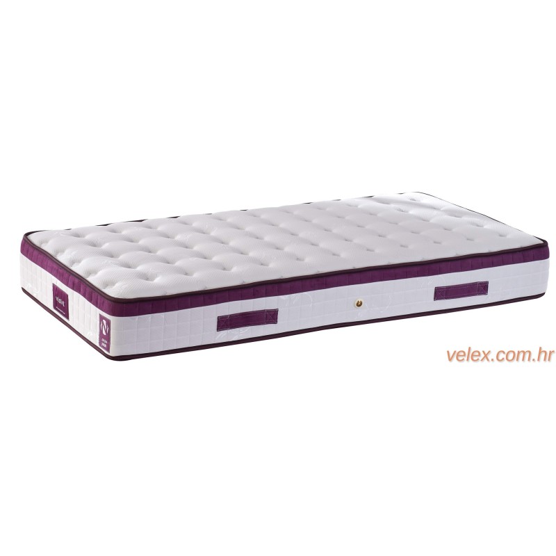 Madrac, Bijela boja Ljubičasta, Violet 90x190 cm Single Size Middle Firm Mattress