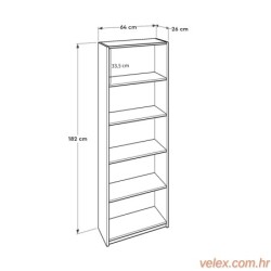 Polica za knjige, Sonomo, KTP-350-SS-1