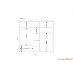 Garderoba, Bijela boja, Yekta 405 - White