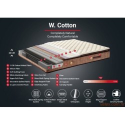 Madrac, Bijela boja Smeđa, W Cotton 100x200 cm Single Size Firm Mattress