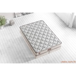 Madrac, Bijela boja Bež Smeđa, Bamboo 140x190 cm Double Size Middle Firm Mattress