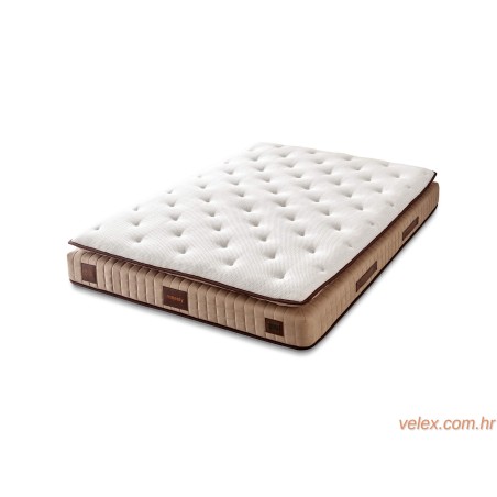 Madrac, Bijela boja Smeđa, Majesty 90x190 cm Single Size Padded Luxury Soft Mattress