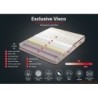 Madrac, Bijela boja Smeđa, Visco Exclusive 90x200 cm Single Size Memory Foam Luxury Soft Mattress