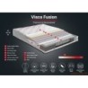 Madrac, Bijela boja, Visco Fusion 140x190 cm Double Size Memory Foam and Pocket Spring Luxury Soft Mattress