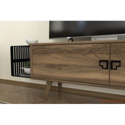 TV jedinica, Orah Crno, Oltre - Walnut, Black