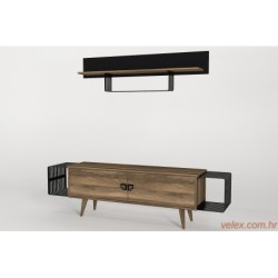 TV jedinica, Orah Crno, Oltre - Walnut, Black