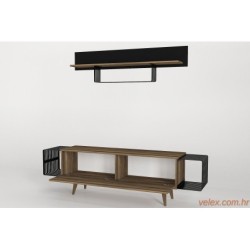 TV jedinica, Orah Crno, Oltre - Walnut, Black