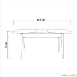 Set stolova i stolica (5 komada), Bijela boja Kamen, Santiago 0900 - 1 B