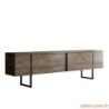 Set namještaja za dnevnu sobu, Luxe Set - Walnut, Black