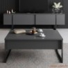 Komoda za TV, Luxe - Anthracite, Black