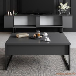 Komoda za TV, Luxe - Anthracite, Black