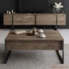 Set namještaja za dnevnu sobu, Luxe Set - Walnut, Black