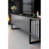 Komoda za TV, Chrome Line - Anthracite, Black