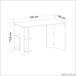 Studijski stol, Alya - White