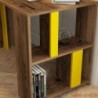 Studijski stol, Lima - Walnut, Yellow