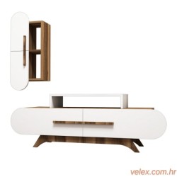 TV jedinica, Rose S - Walnut, White