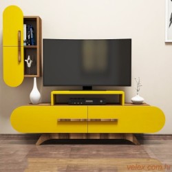 TV jedinica, Rose S - Walnut, Yellow