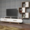 TV jedinica, Flora S - Walnut, White